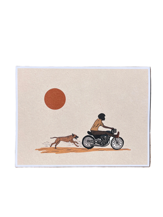 Moto print 12x16