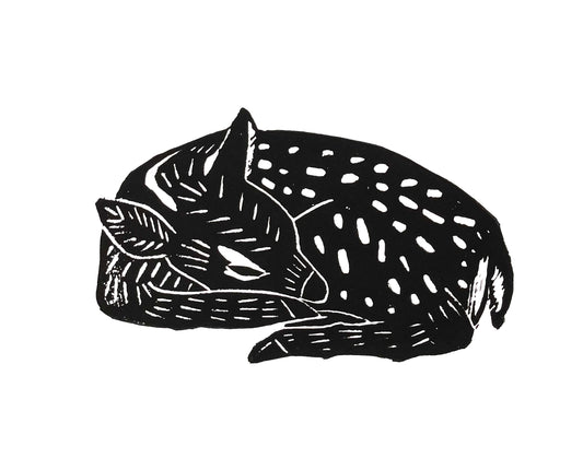 Fawn Block Print