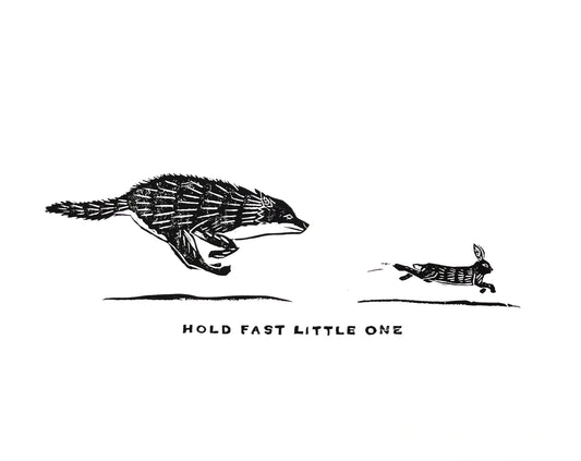 Hold Fast Block Print